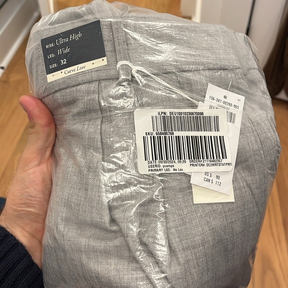 NWT Abercrombie Curve Sloan Tailored Pants - Picture 2 of 2